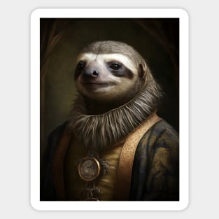 Royal Portrait of a Sloth Sticker